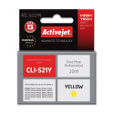 Ink Cartridge - Activejet Acc-521yn Yellow 10ml