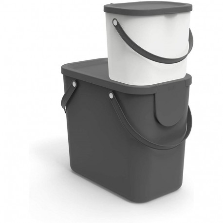 Waste Container - ALBULA 6L White Albula 6L Waste Segregation System - White