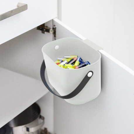 Waste Container - ROTHO Albula 3.2L with Hanger Hole White