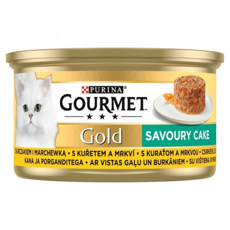 Wet Food - GOURMET Gold Chicken & Carrot Cake 85g