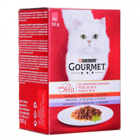 Wet Cat Food - Gourmet Mon Petit Fish Mix 6 X 50g