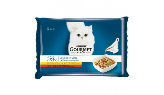 Gourmet Cat Food - Gourmet Perle Mini Fillets in Sauce 4x85g