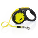 Dog Lead - Flexi 5m Black, Yellow