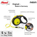 Dog Lead - Flexi 5m Black, Yellow