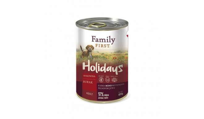 Wet Dog Food - FAMILY FIRST Beef with Beets 400g