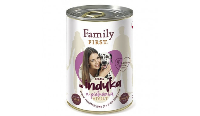 Wet Dog Food - Family First Adult Turkey with Parsley 400g
