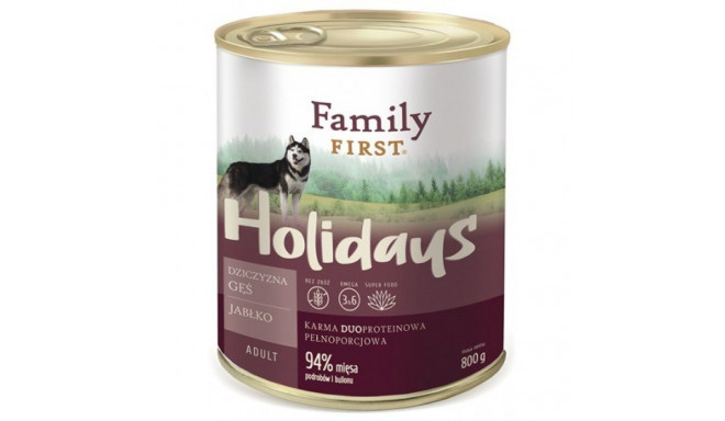 Wet Dog Food - Family First Holidays Venison & Goose 800g