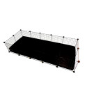 Cage - C&C Modular 5x2 for Guinea Pig Black 180x75x37 cm