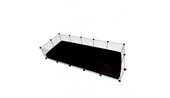 Cage - C&C Modular 5x2 for Guinea Pig Black 180x75x37 cm