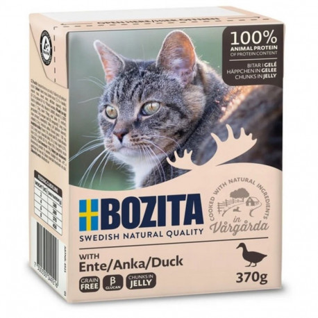 Cat Food - BOZITA Duck in Jelly Wet Cat Food 370g Grain-Free