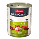Dog Food - Animonda Grancarno Adult Beef With Rabbit And Herbs 800g