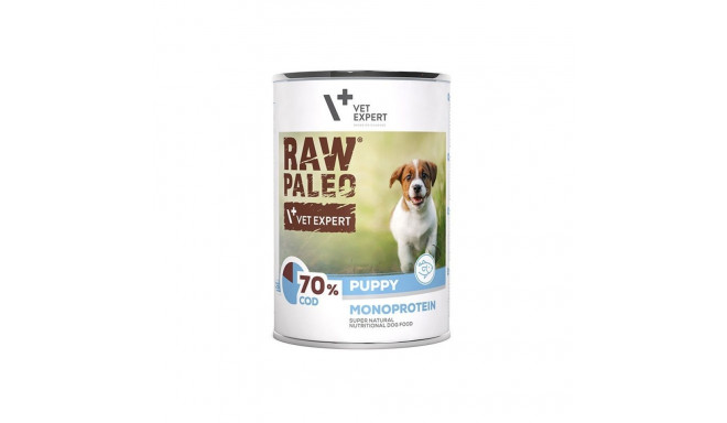 Wet Dog Food - RAW PALEO Puppy Monoprotein Cod 400g Grain-Free