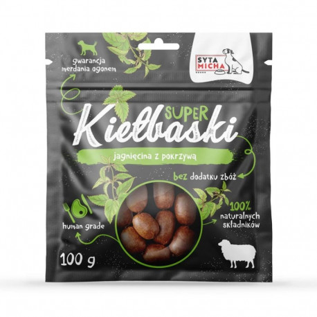 Dog Treats - Micha Super Sausages With Lamb And Nettle