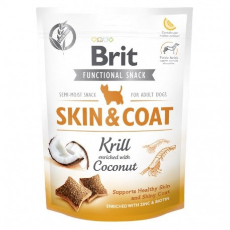 Dog Treat - Brit Functional Snack Skin&coat Krill 150g