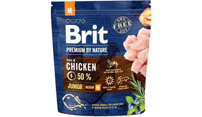 Dog Food - Brit Premium Junior M Chicken 1kg