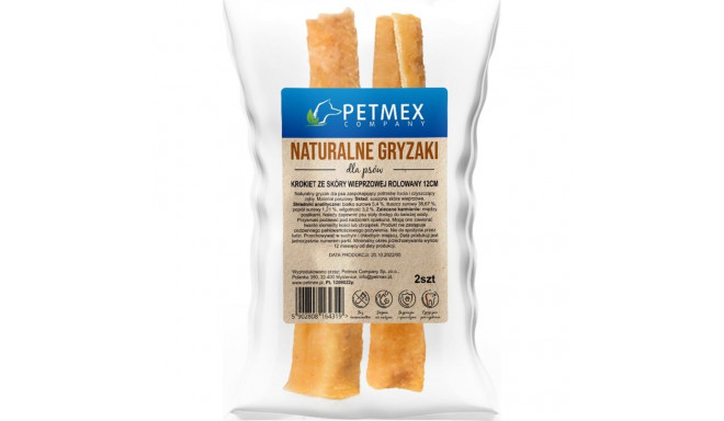 Dog Treat - PETMEX Rolled Pork Skin Croquet 150g Hypoallergenic