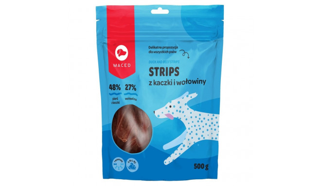 Dog Treat - MACED Duck and Beef Strips 500g Natural Chewable