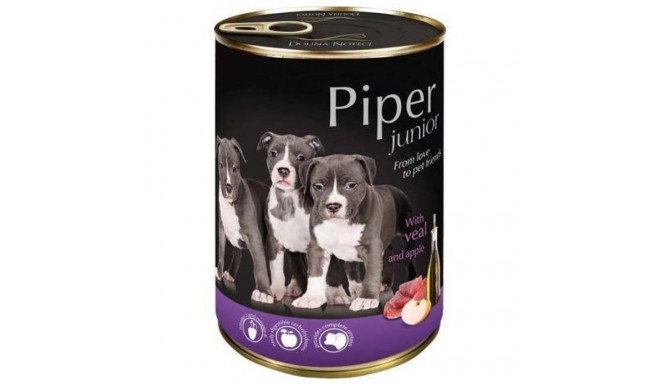 Wet Dog Food - DOLINA NOTECI Piper Junior Veal & Apple 400g