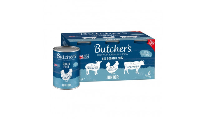 Dog Food - Butcher's Original Junior Mega Pack Mix 6 X 400g