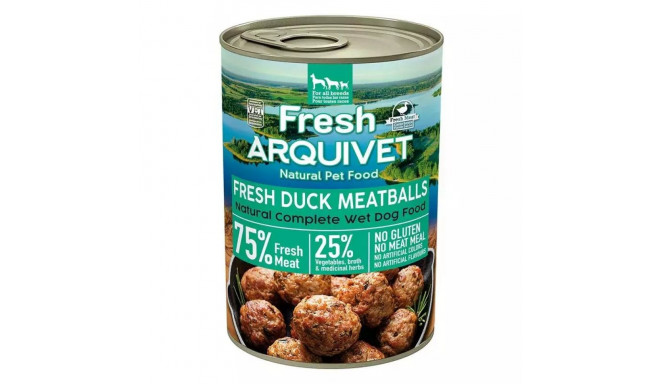 Wet Dog Food - ARQUIVET Fresh Duck Meatballs with Sweet Potato & Orange 400g