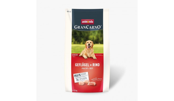 Dry Dog Food - ANIMONDA Gran Carno Senior Poultry with Beef 12kg