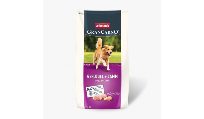 Dry Dog Food - ANIMONDA Gran Carno Adult Poultry & Lamb 12kg