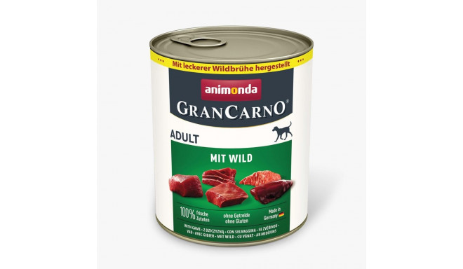 Wet Dog Food - ANIMONDA GranCarno Adult Venison 800g