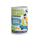 Wet Dog Food - ANIMAL ISLAND Everyday Turkey & Quail 400g