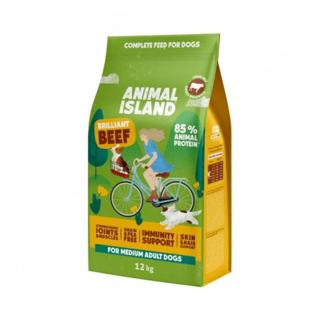 Dry Dog Food - Animal Island Brilliant Beef 12kg Grain-Free