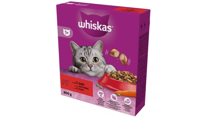 Dry Cat Food - WHISKAS Beef Flavor 800g