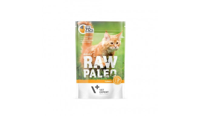 Wet Cat Food - RAW PALEO Turkey 100g Grain-Free Monoprotein