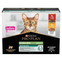 Cat food - Purina Pro Plan Sterilized Beef and Chicken Multipurpose Set 10x85 G