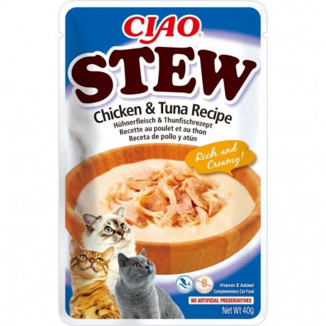 Cat Treats - INABA Ciao Stew Chicken & Tuna 40g Grain-Free