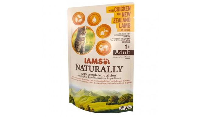 Wet Cat Food - IAMS Naturally Adult Chicken & New Zealand Lamb 85g