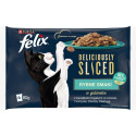 Wet Cat Food - Felix Deliciously Sliced Fish 4 X 80g