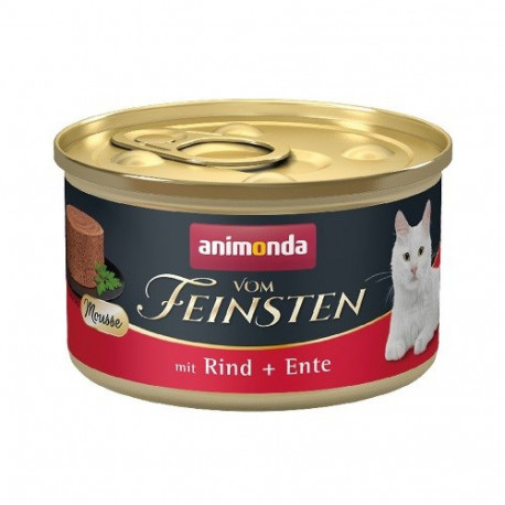 Cat Food - ANIMONDA Vom Feinsten Mousse Beef and Duck 85g 11% Protein 7% Fat