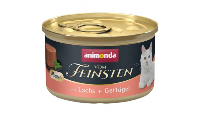 Wet Cat Food - Animonda Mousse Salmon And Poultry, Blue