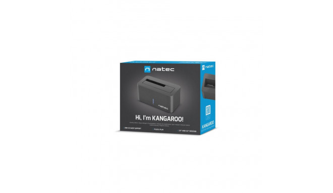 External Hard Drive Enclosure - Natec Kangaroo USB 3.2 Gen 1, Black