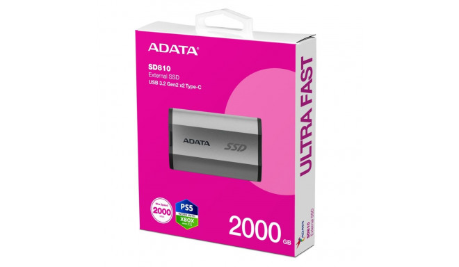 External Hard Drive - Adata Sd810 2TB Black/silver