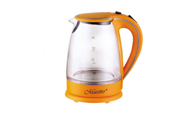 Electric Kettle - MAESTRO MR-064 1.7L Anti-calc Transparent Orange