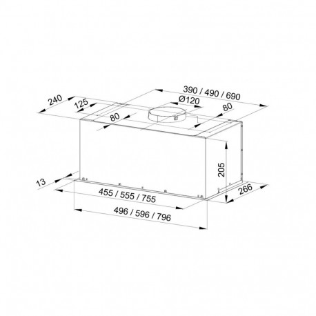 Extraction Fan - Maan Fiugi 2 60 310m3/h Satin