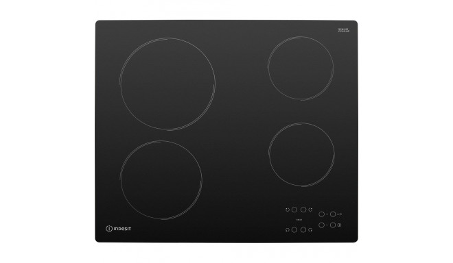 Ceramic Hob - Indesit Aar 160 C 58 Cm Ceramic 4 Zone Black