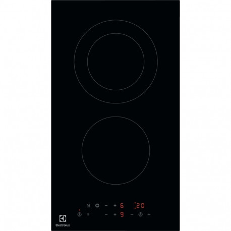 Built-in Hob - Electrolux Lhr3233ck Ceramic 2 Zone, Black