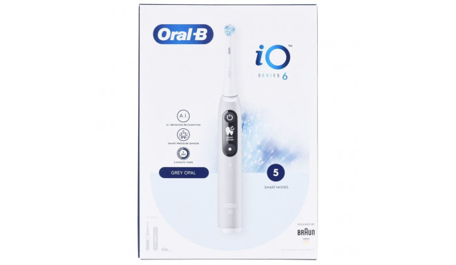 Electric Toothbrush - Braun Io Serie 6 Vibrating Toothbrush Gray