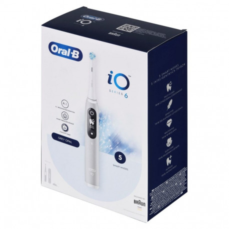 Electric Toothbrush - Braun Io Serie 6 Vibrating Toothbrush Gray