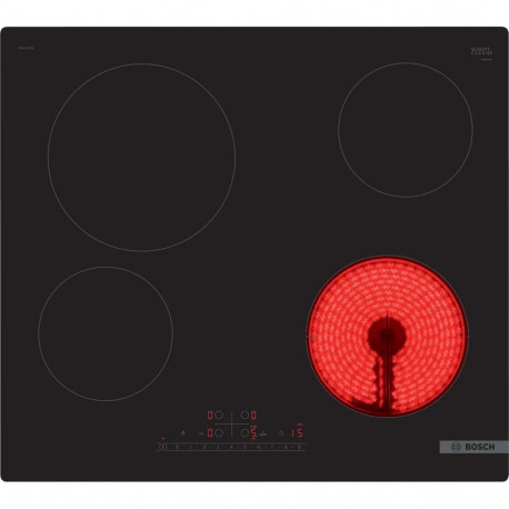Ceramic Hob - Bosch Serie 6 PKE611FP2E 60cm 4 Zones Black