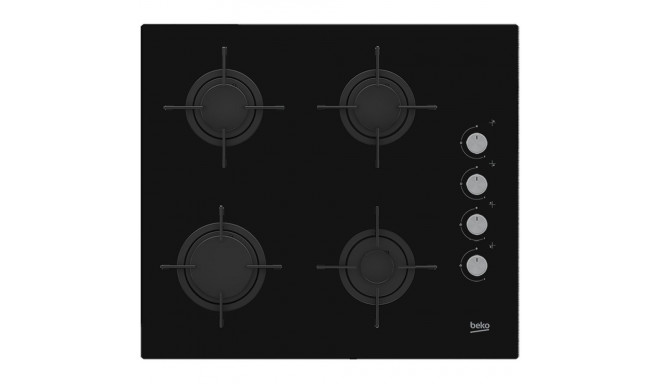 Gas Hob - Beko HILG64120S 60 cm 4 Zones Built-in Black