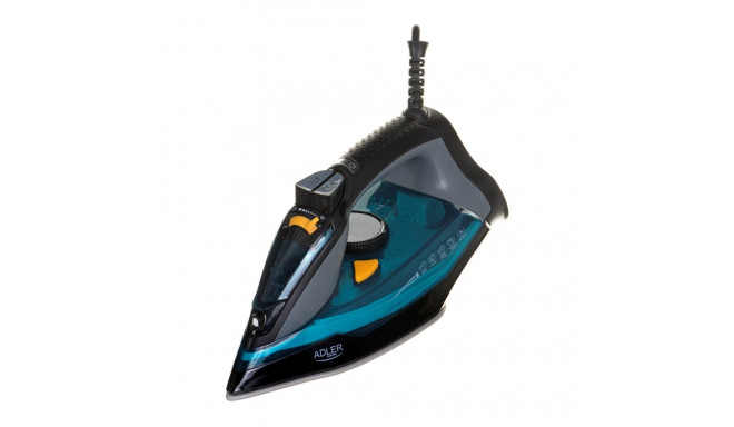 Dry Iron - Adler Ad 5032 Ceramic Soleplate 2400w Black/blue/gray