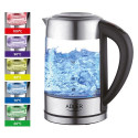 Electric Kettle - Adler AD 1247 1.7L 2200W Stainless Steel Hazelnut
