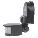 Wall-Mounted Sensor Light - Maclean MCE25 GR 180° Motion IP44 Black